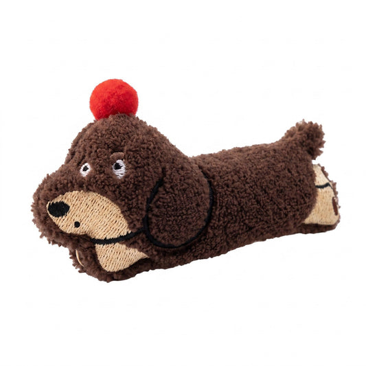 3pc Dachshund Plush Hair Clip Set Soft Dog Barrettes Cute Hair Accessories