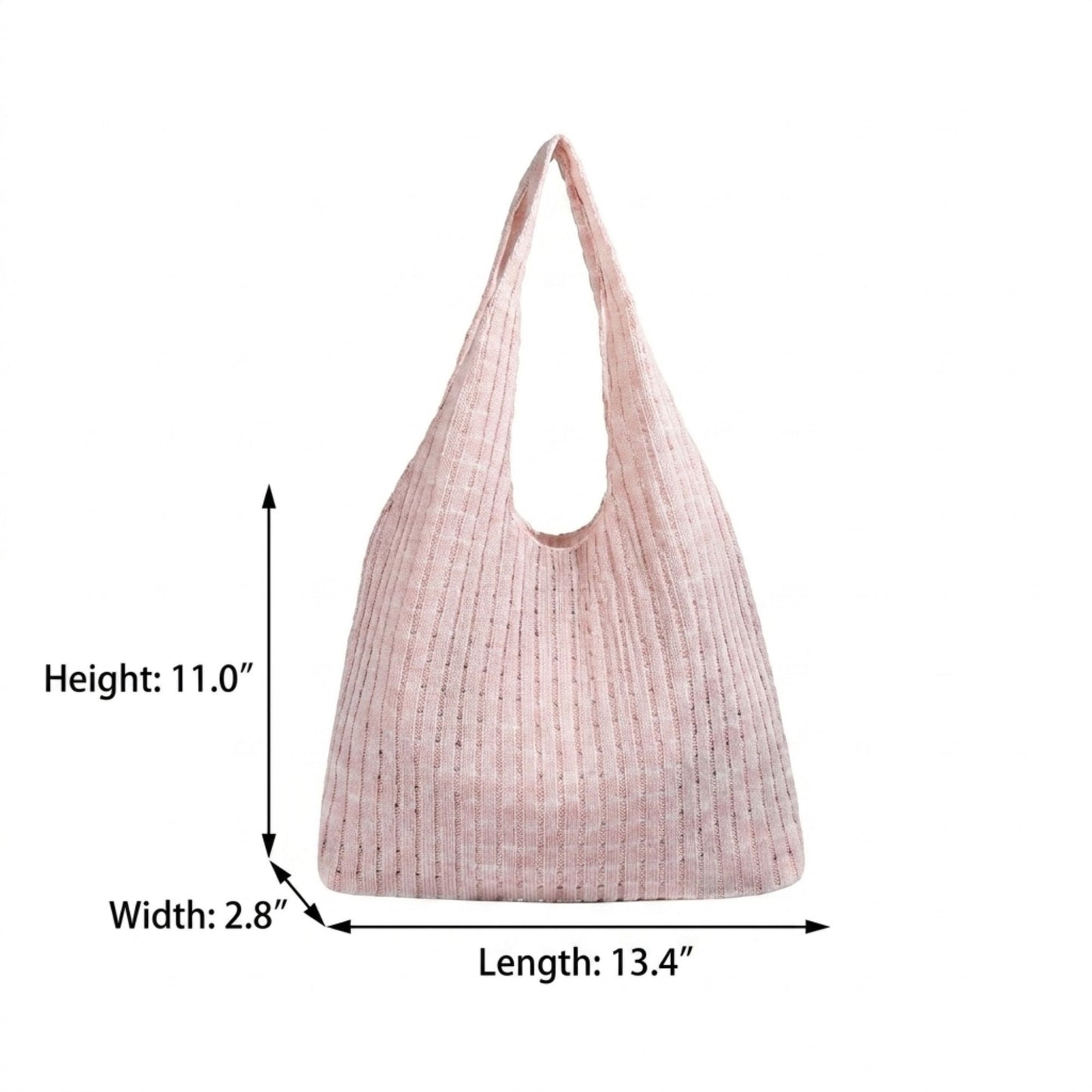 Plaid Hobo Tote Bag with Soft Slouchy Shape and Shoulder Handle