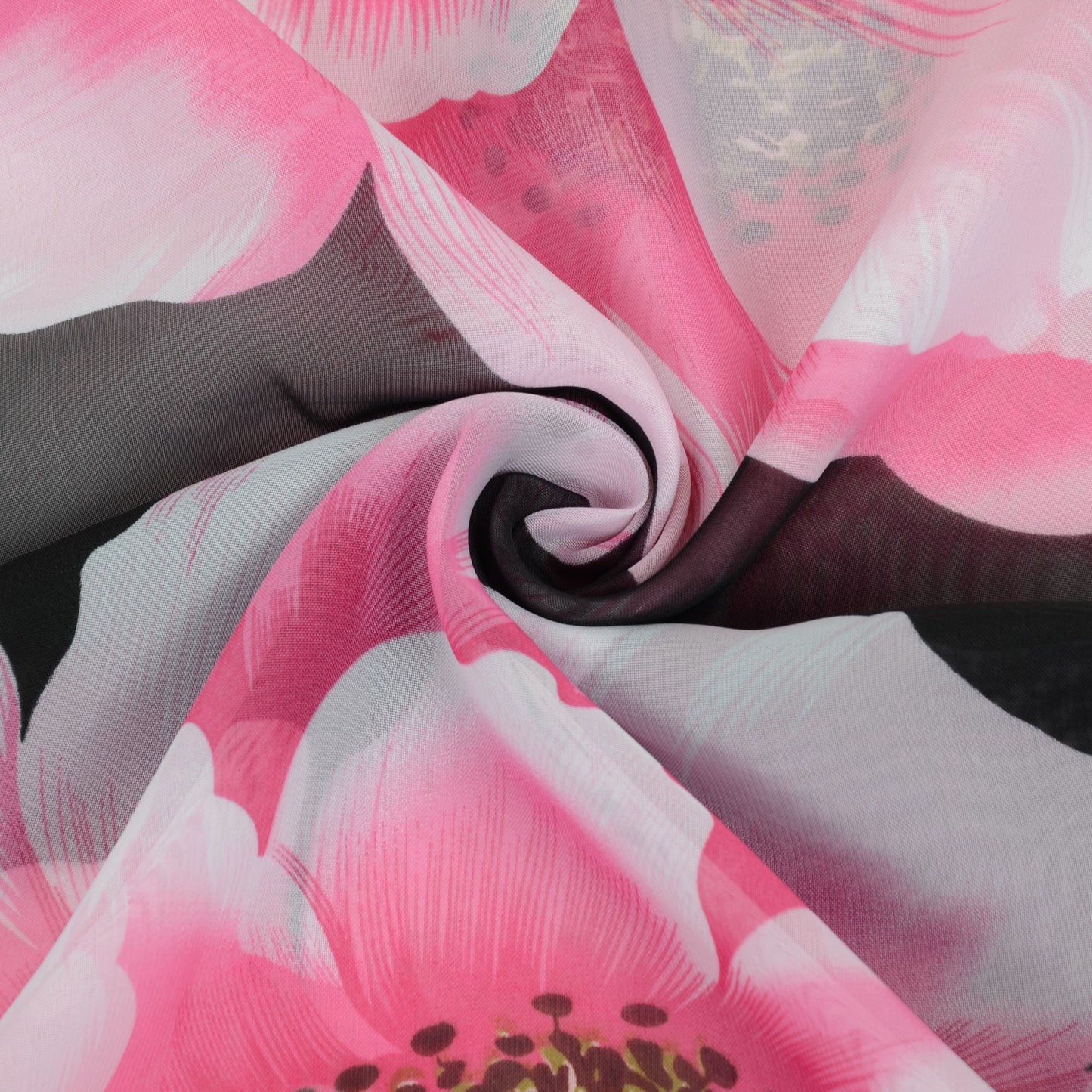 Floral Print Chiffon Scarf Lightweight Sheer Shawl Wraps Scarves for Women 19.69 x 63 inches