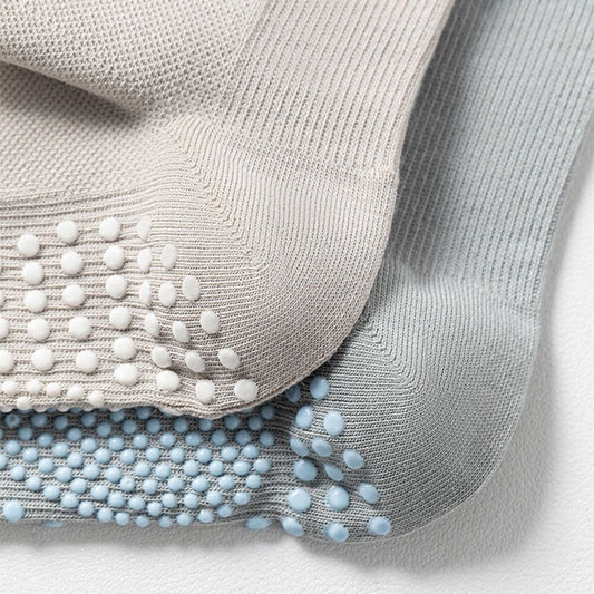 Knee High Grip Socks with Anti-Slip Sole for Barre, Yoga, Dance, and Pilates 2-Pack