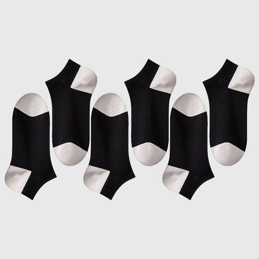 6pk Men's Casual Cotton Low - Cut Ankle Socks