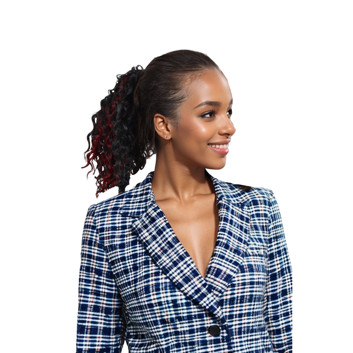 10 Inch Short Curly Drawstring Ponytail Extension for Women Synthetic Clip-In Ponytail Hairpiece for Daily Use