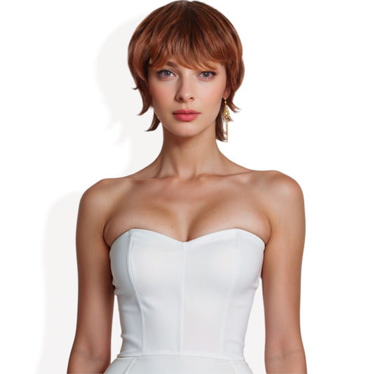 Short Curly Fluffy Wig with Layered Messy Style for Women Synthetic Heat-Resistant Hair