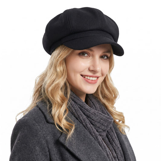 Classic Newsboy Cap Soft Textured Baker Boy Hat for Everyday Wear