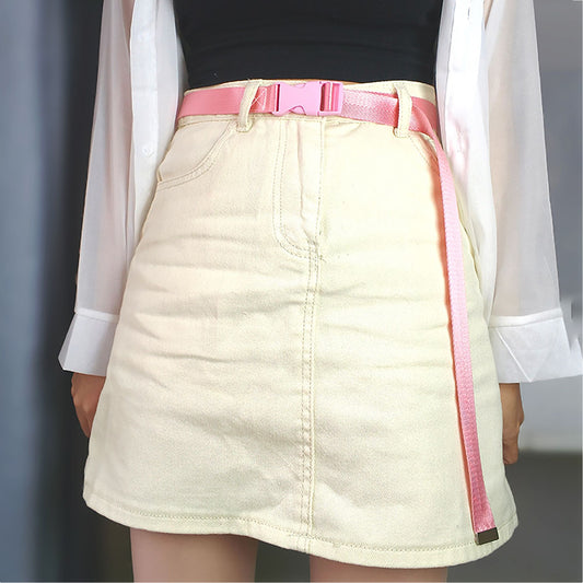 Nylon Belt - Quick-Release Buckle Adjustable Waist Belt for Casual & Outdoor Styling