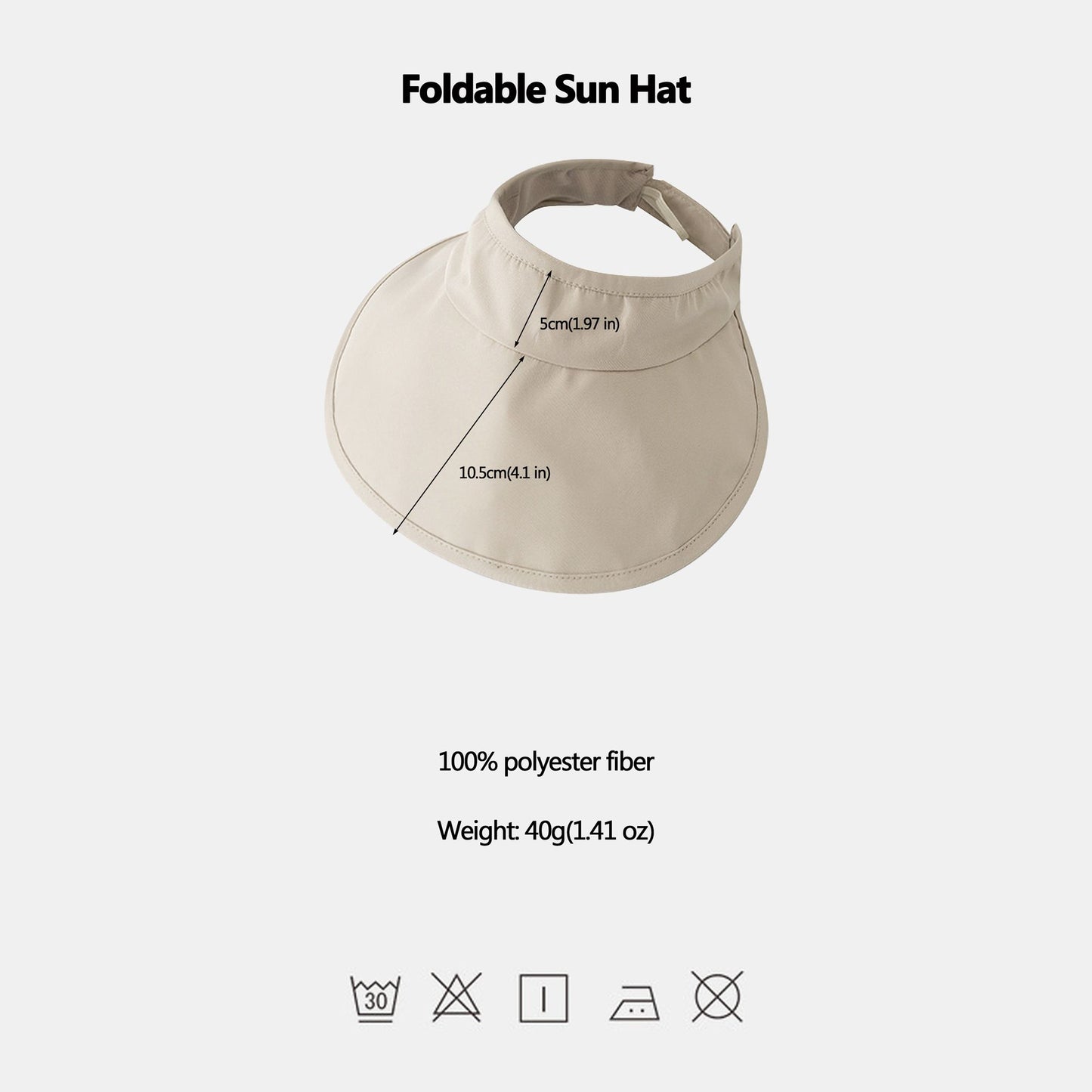 Foldable Wide - Brim Sun Visor Hat for UV Protection