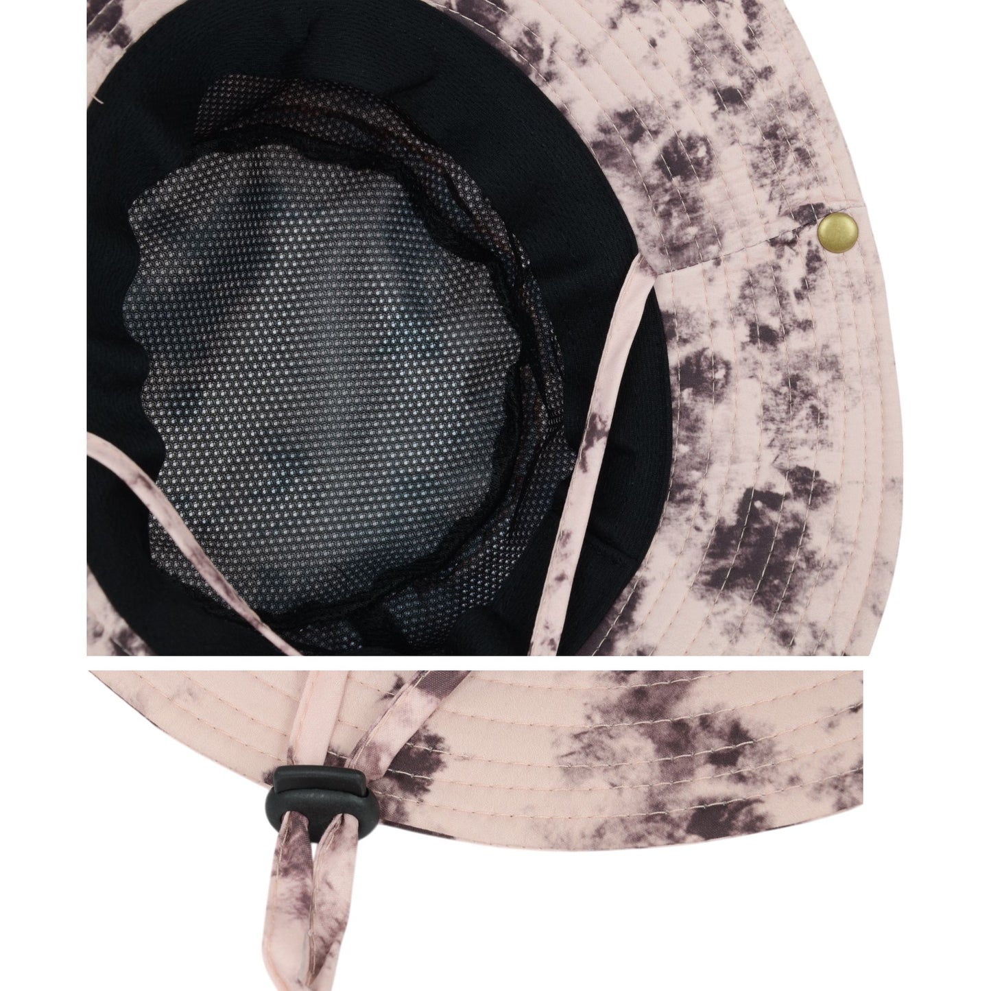 Wide Brim Outdoor Sun Hat with Adjustable Chin Strap for Hiking Camping Travel Beach