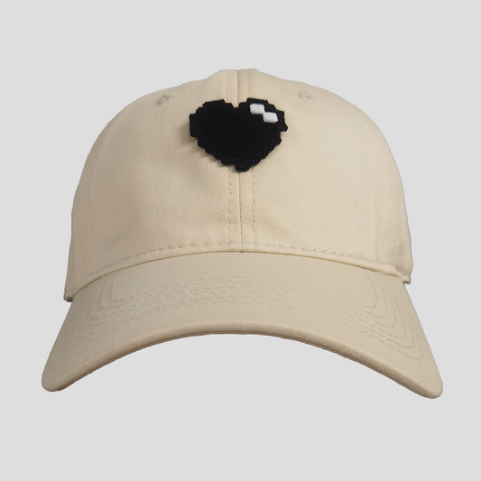 Women's Pixel Heart Wide - Brim Baseball Cap