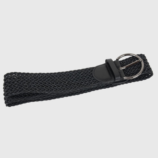 Chic Woven Womens Belt with Alloy Buckle