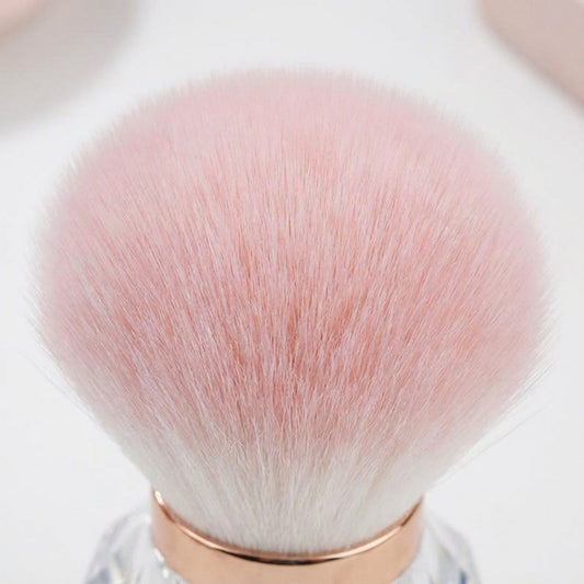 Diamond Handle Powder Brush with Soft Dense Bristles for Face Makeup Application