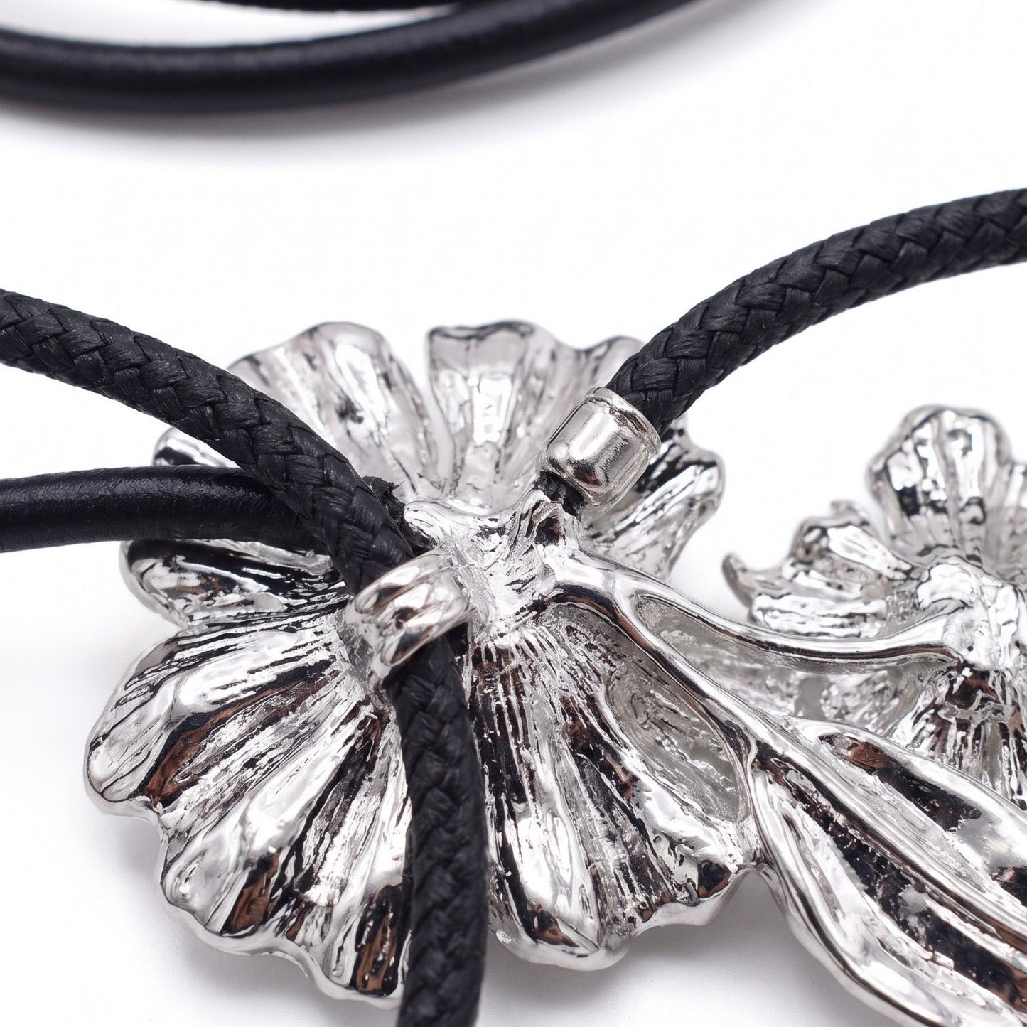 Double Floral Metal Waist Rope Adjustable Floral Body Belt Flower Inspired Waist Jewelry 47.2in