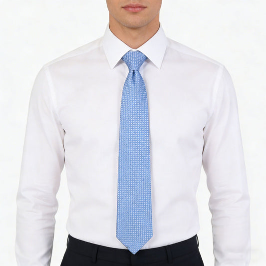Men's Textured Polyester Tie - Formal Necktie for Business, Weddings & Holiday Events