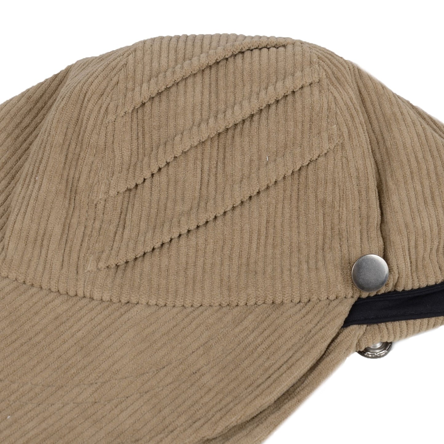 Corduroy Bucket Hat Wide Brim Adjustable Fit Casual Fall Winter Hat