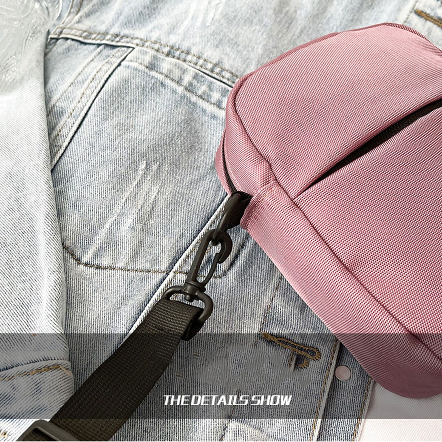Mini Crossbody Bag - Lightweight Canvas Small Shoulder Bag for Casual Daily & Outdoor Use