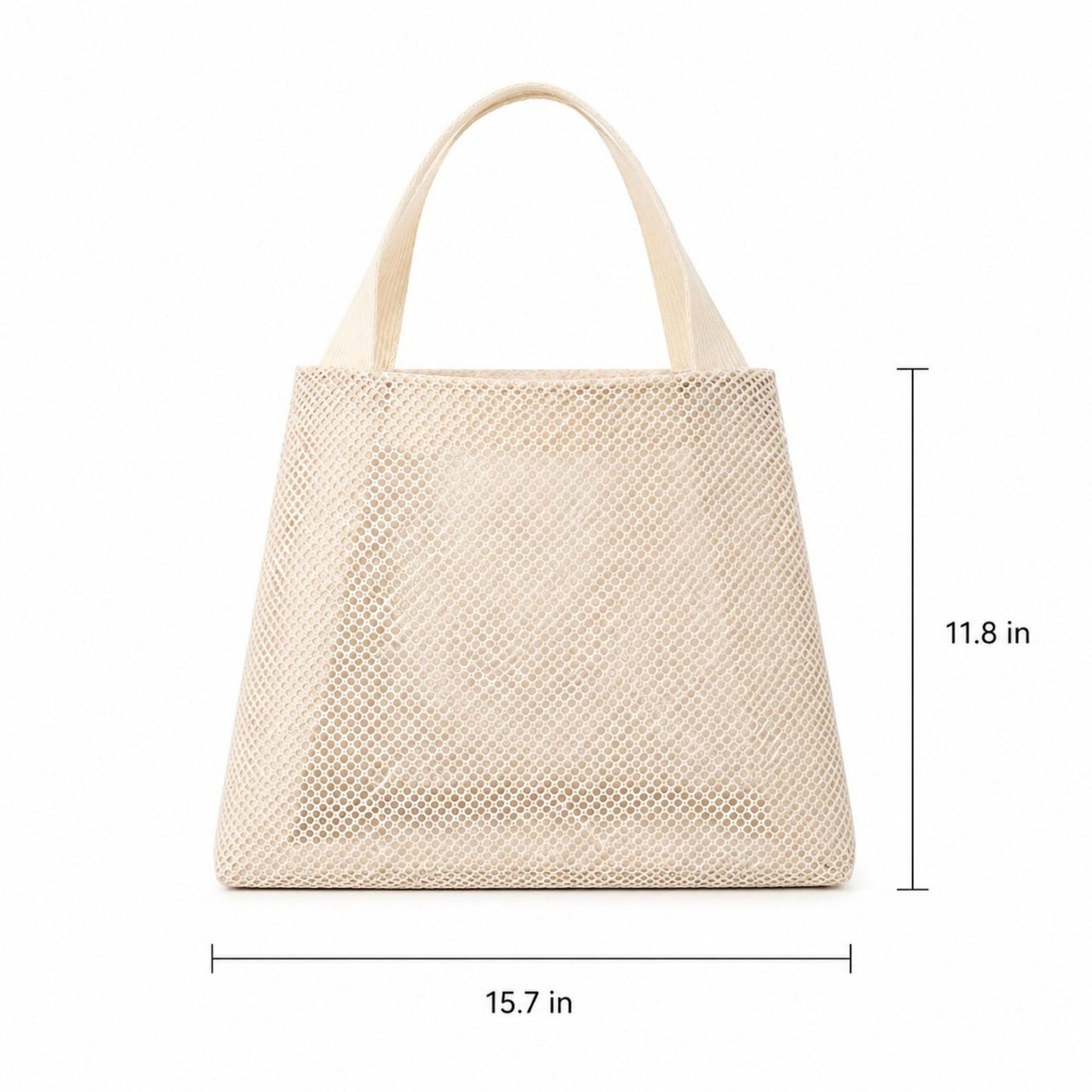 Large Mesh Tote Bag with Comfortable Shoulder Straps
