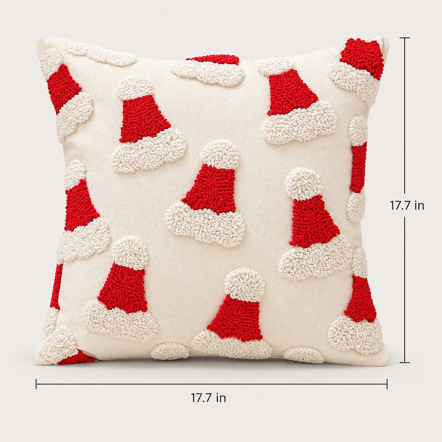 Christmas Tufted Decorative Throw Pillow Cover