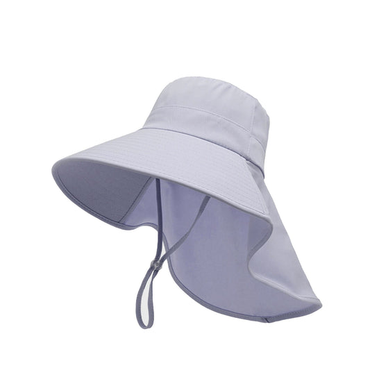 Women Ponytail Sun Hat Wide Brim Sun Hat with Flap Packable Adjustable Summer Beach Hat