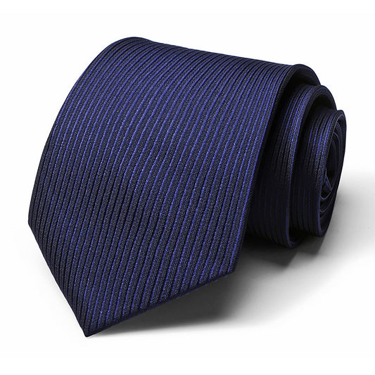 Men's Subtle Ribbed Texture Solid Tie Classic Necktie 57 Inch Length 3.1 Inch Width Formal Business Accessory