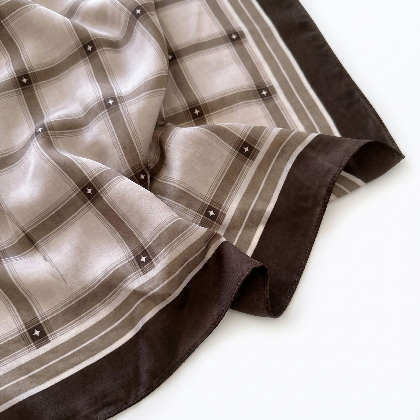 Lightweight Square Scarf with Sheer Fabric and Multi-Way Wrap Design