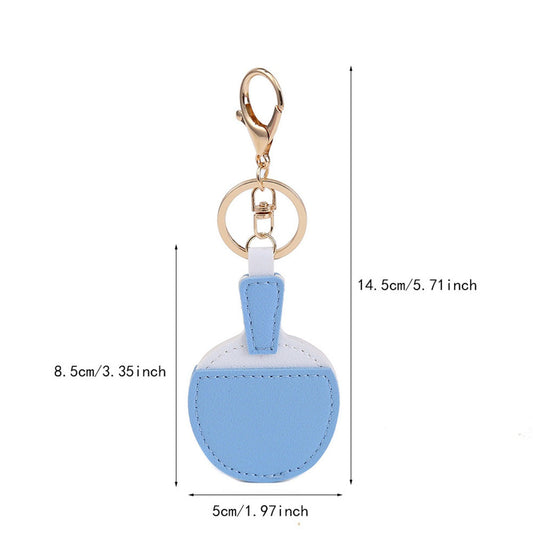 2-Piece Womens Padded Bag Charm with Hanging Strap and Stitched Detail