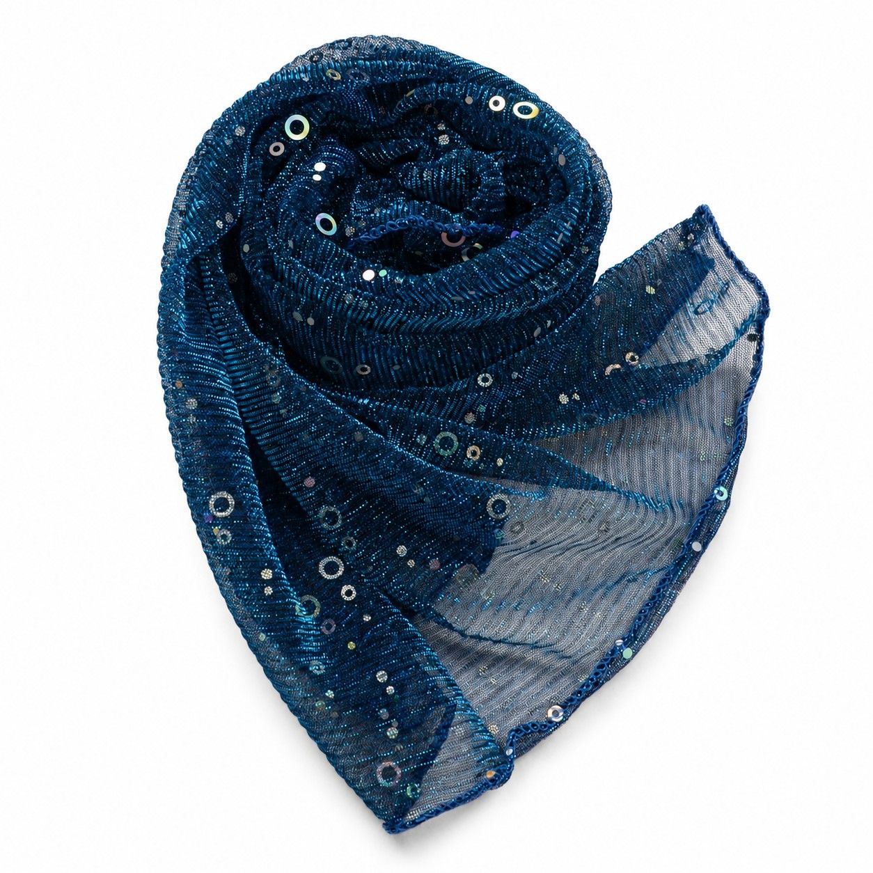Sheer Sequin Oblong Scarf Lightweight Sparkle Mesh Shawl Wrap