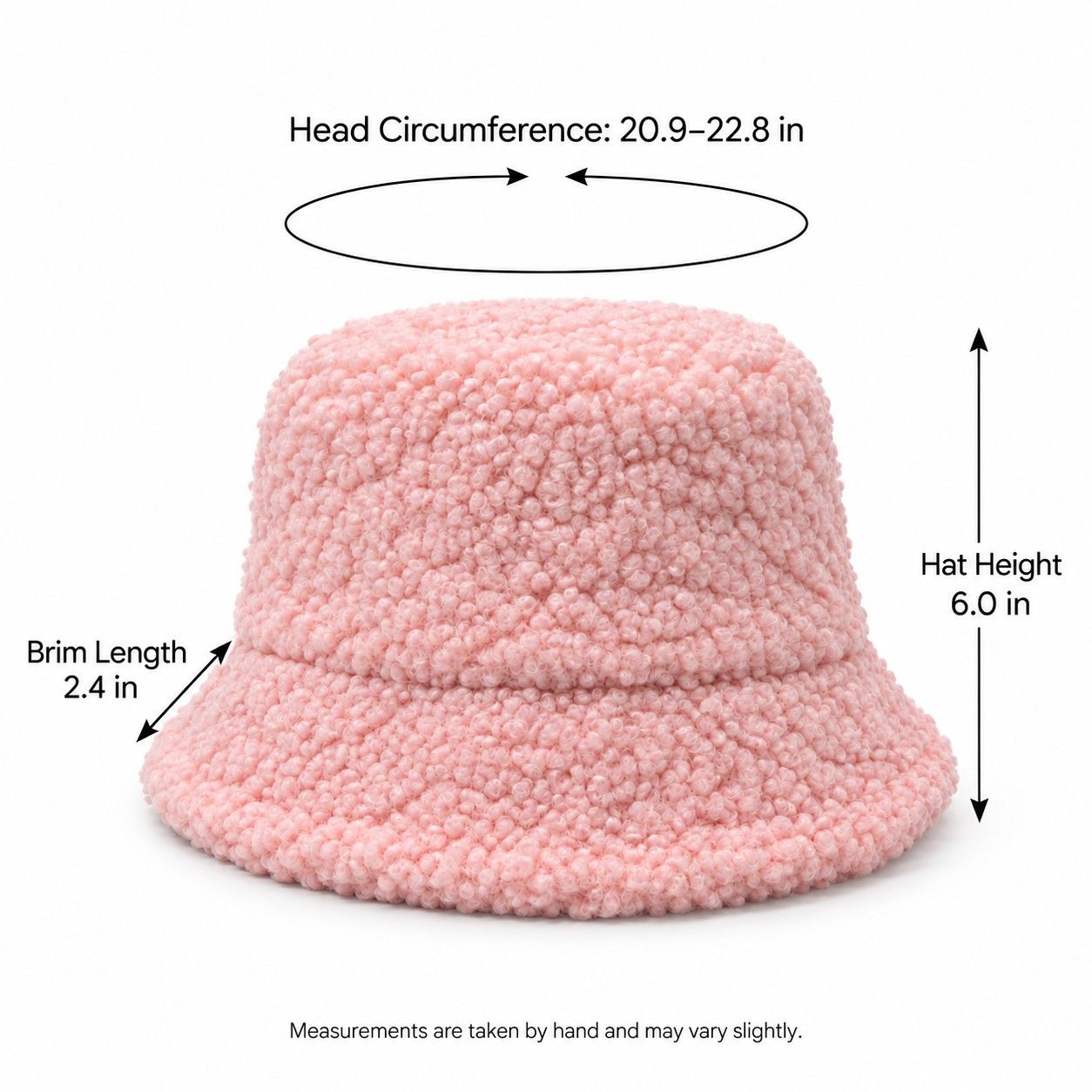 Textured Bucket Hat with Soft Polyester Fabric and Lined Interior