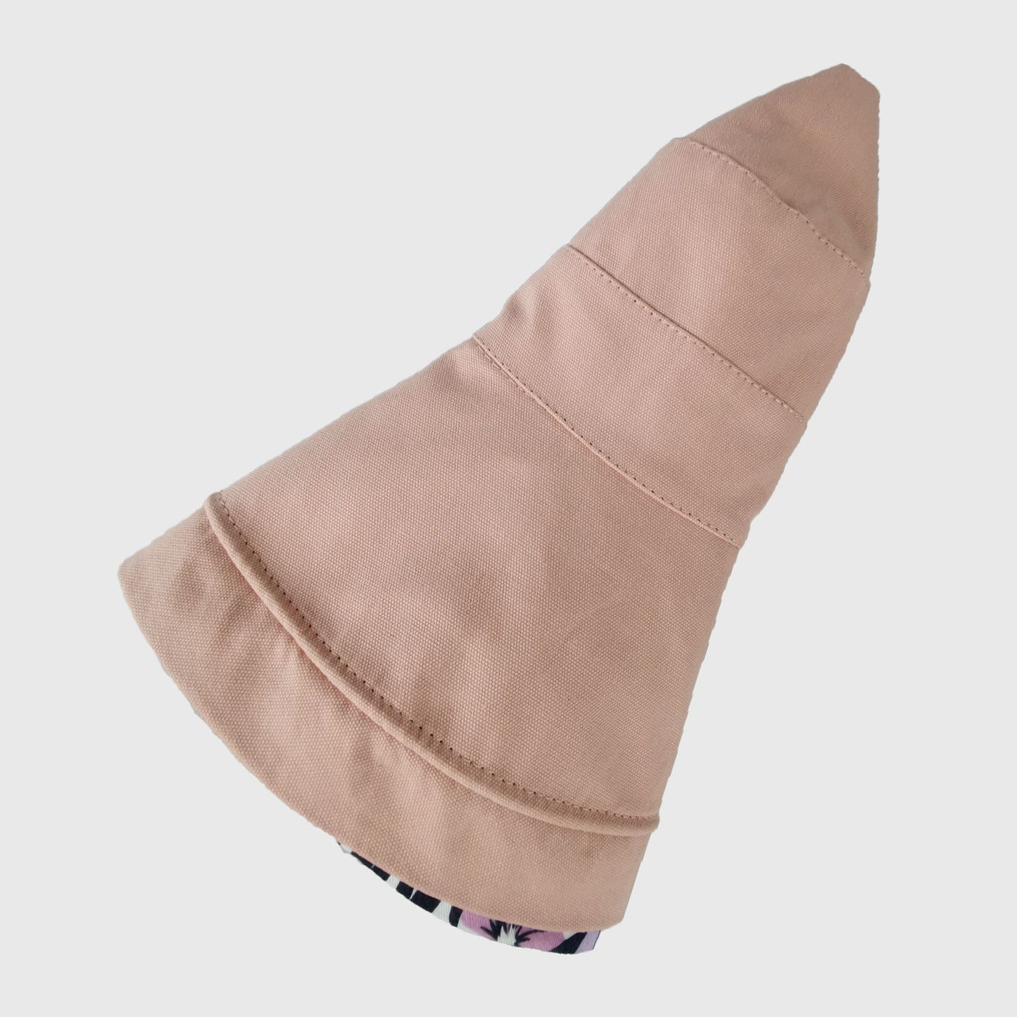 Women's 2-in-1 Double-Sided Bucket Hat with Floral & Solid Design