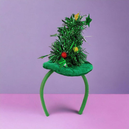 Festive Christmas Tree Design Headband
