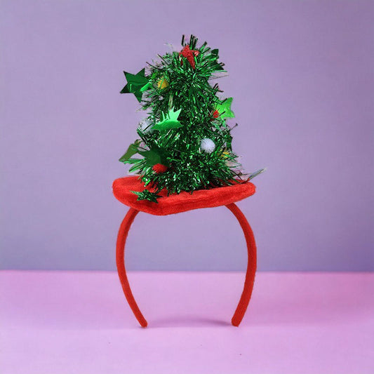 Festive Christmas Tree Design Headband