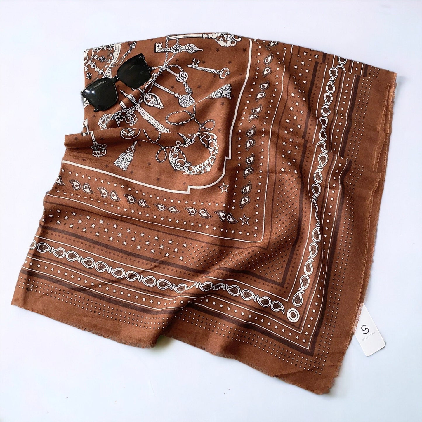 Large Versatile Silk Thin Scarf