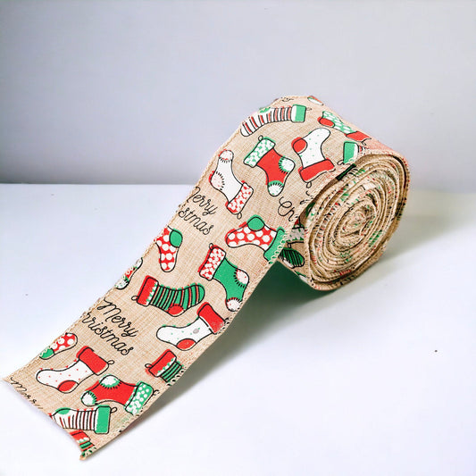 Festive Christmas Design Ribbon Strip