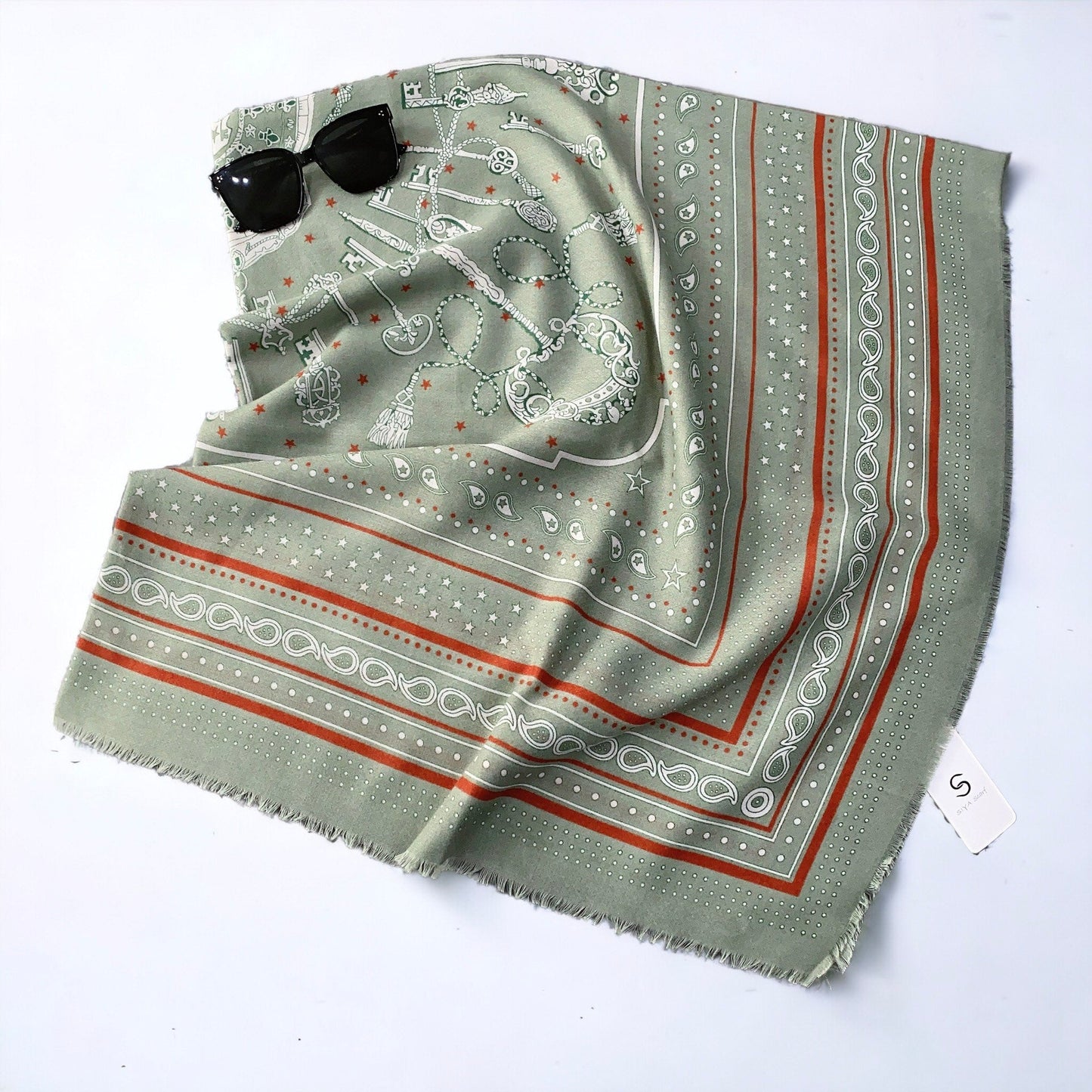Large Versatile Silk Thin Scarf
