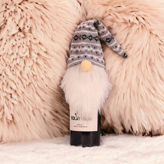 Festive Christmas Elf Design Wine Bottle Cover