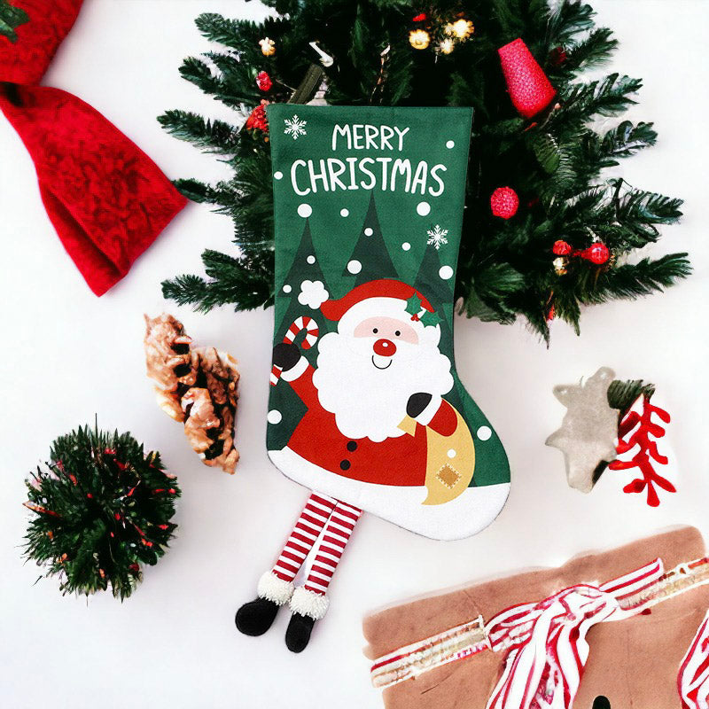 Festive Santa, Snowman, Christmas Tree And Reindeer Designed Christmas Socks