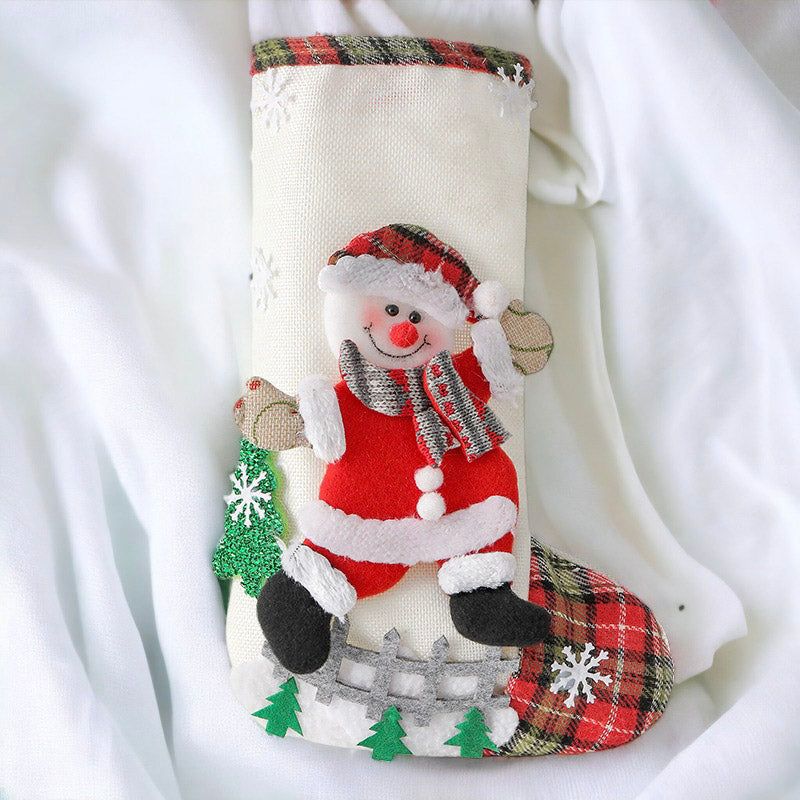 Festive Santa, Snowman, Reindeer, and Bear Christmas Socks