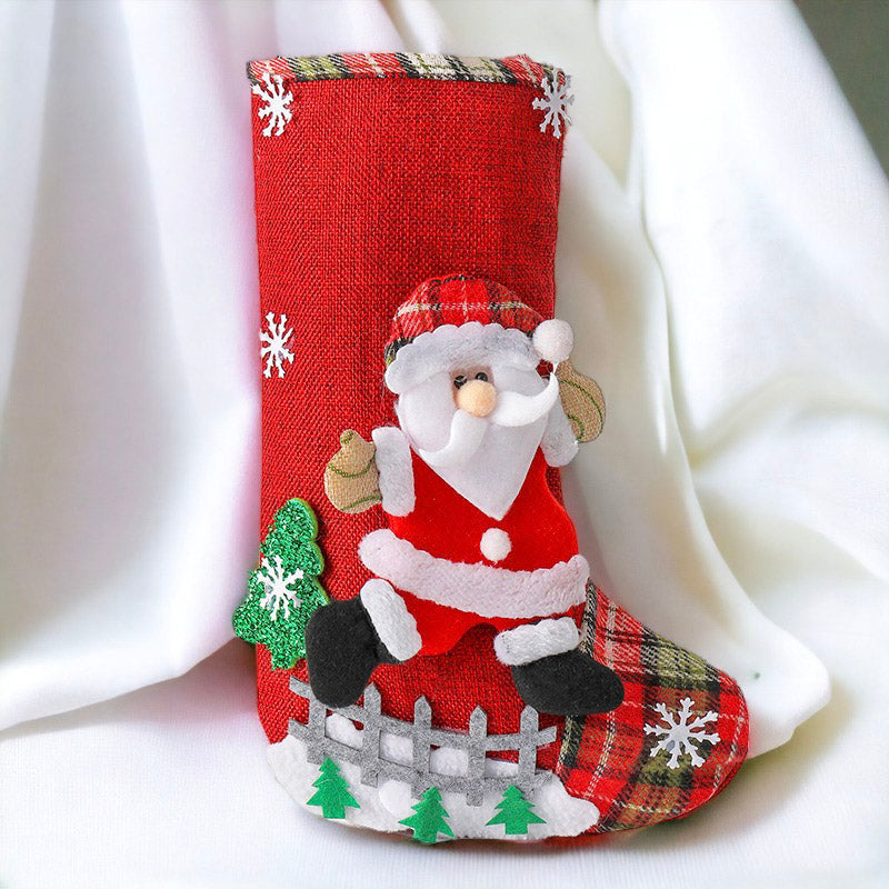 Festive Santa, Snowman, Reindeer, and Bear Christmas Socks