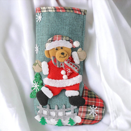Festive Santa, Snowman, Reindeer, and Bear Christmas Socks