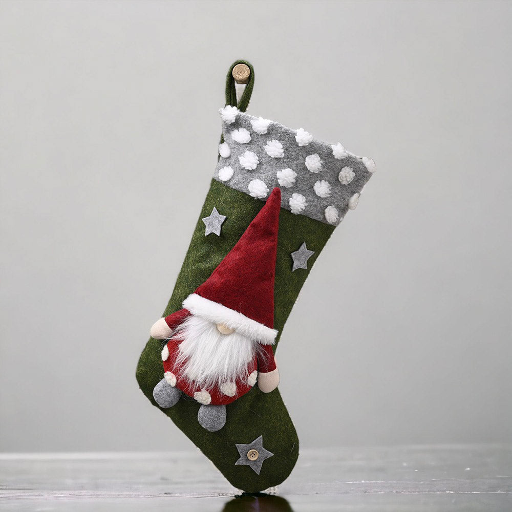 Elf Design Socks Christmas Decorations