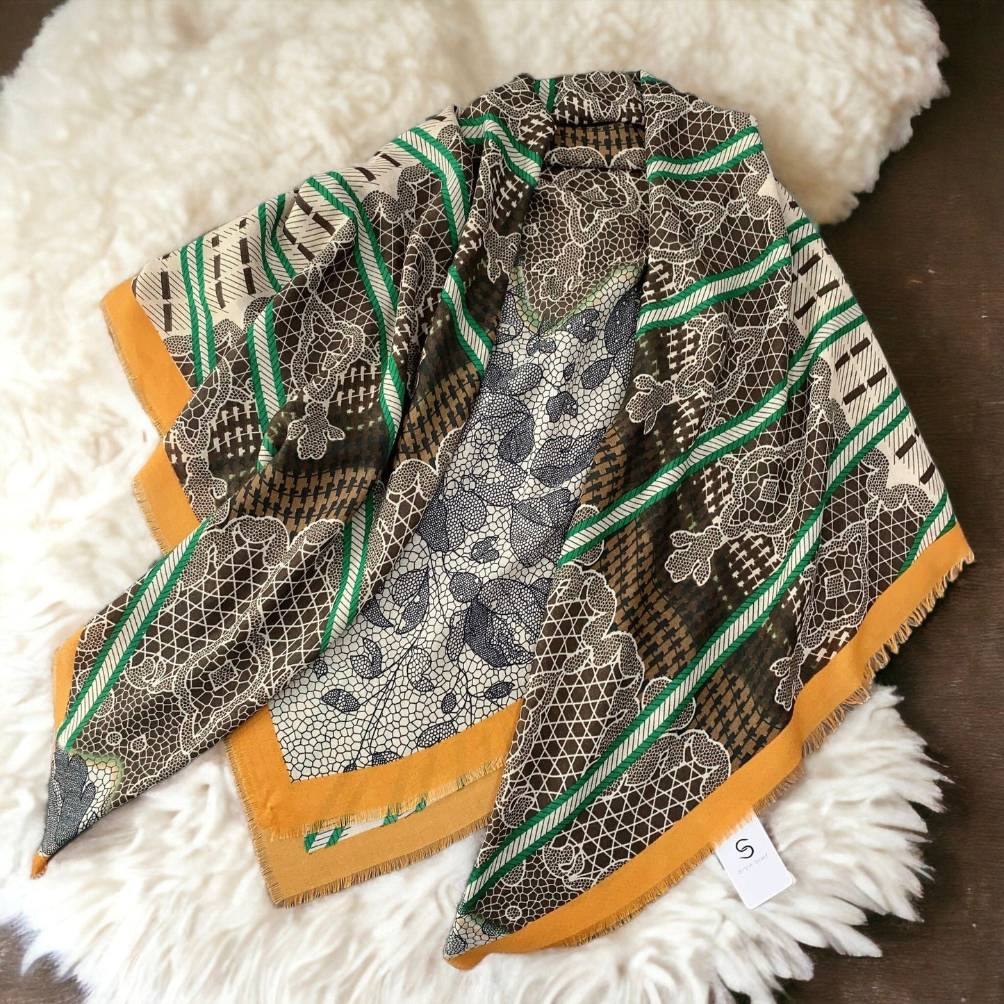 Fashionable and Versatile Large Square Scarf
