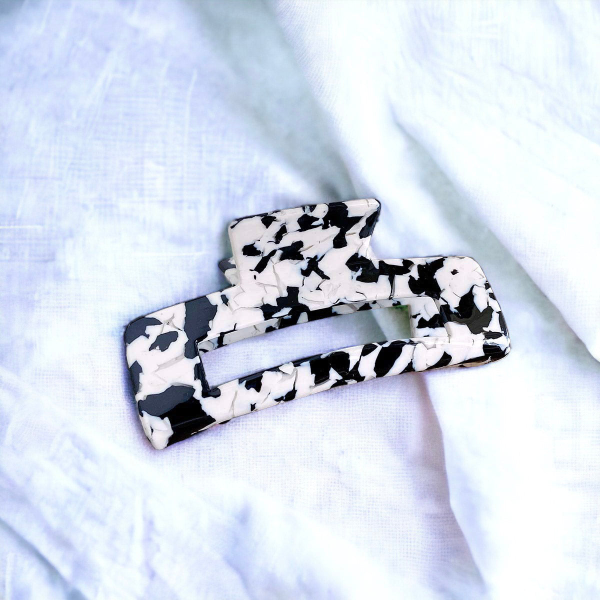 Marble Print Designed Hair Clip