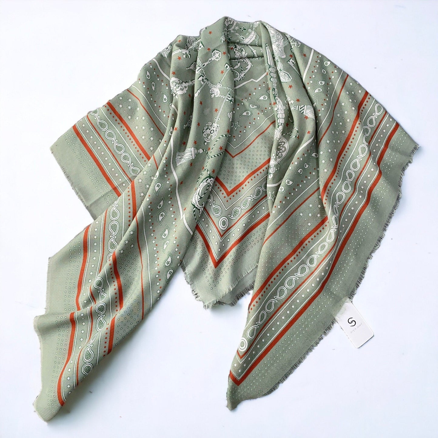 Large Versatile Silk Thin Scarf