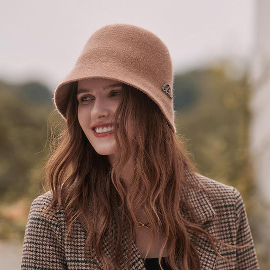 Metallic Text Detail Woven Hat