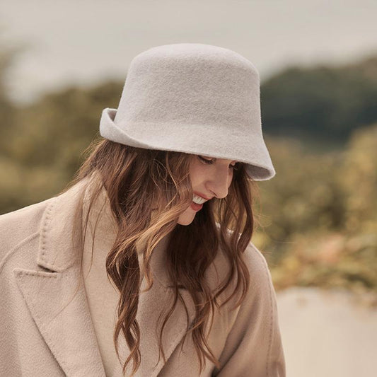Minimalist Wool Cloche Hat