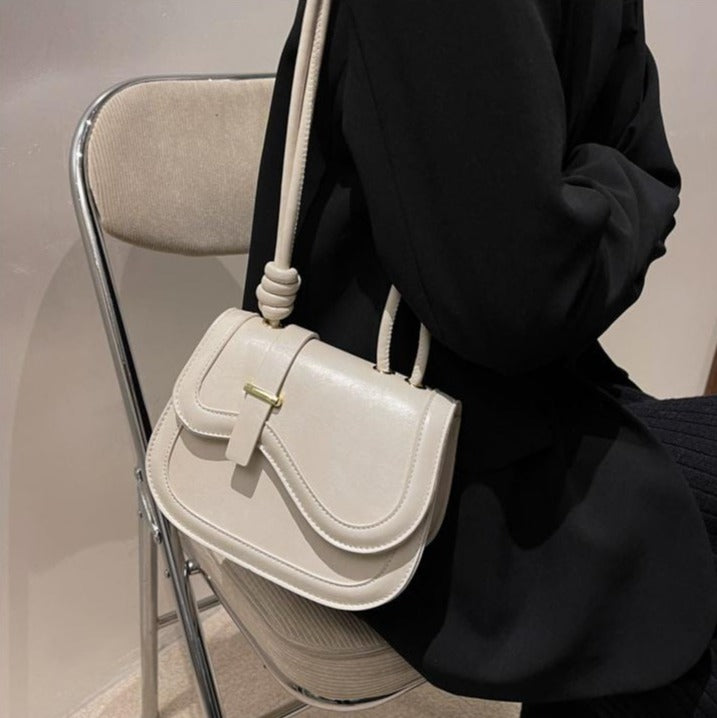 Asymmetrical Flap Cross Body Bag