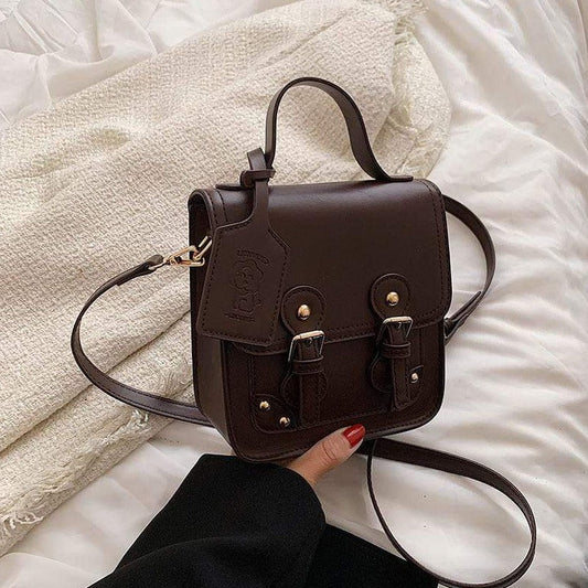 Solid Color Satchel Bag