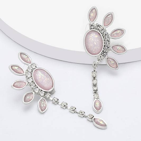 Pastel Crystals Dangle Earrings