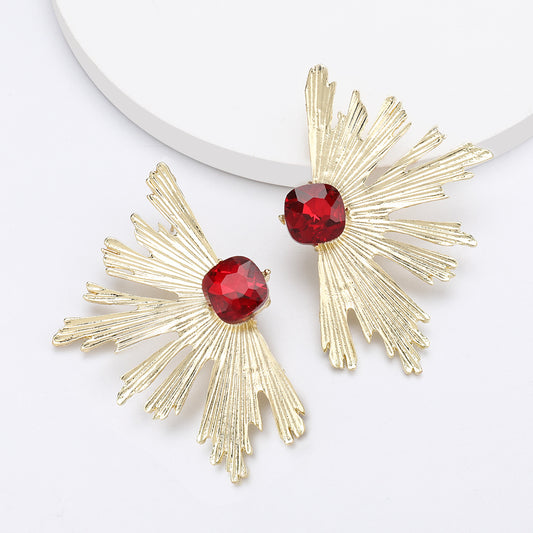 Gold Toned Matching Round Circles Earring Studs