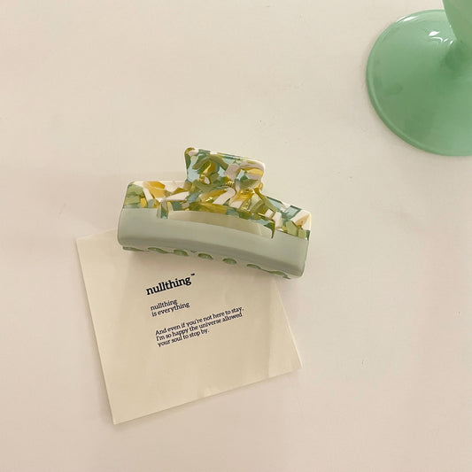 Marbleized Confetti Small Acrylic Hair Claw