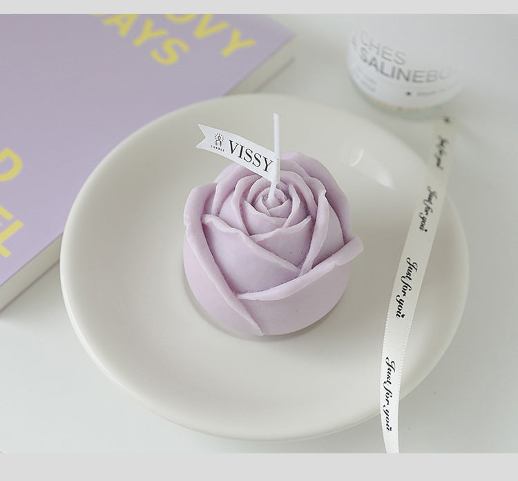Rose Bud Decorative Candle