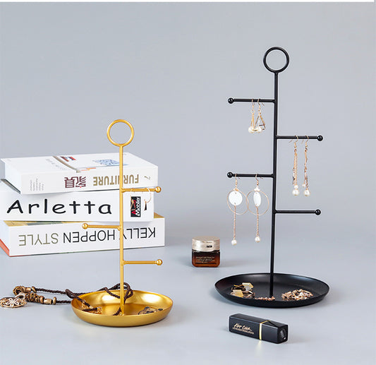Round Hook Tiered Jewelry Holder
